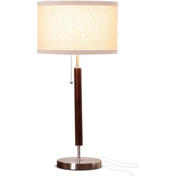 Brightech Carter LED Bedside Lamp - Compact Table & Desk Reading Lamp